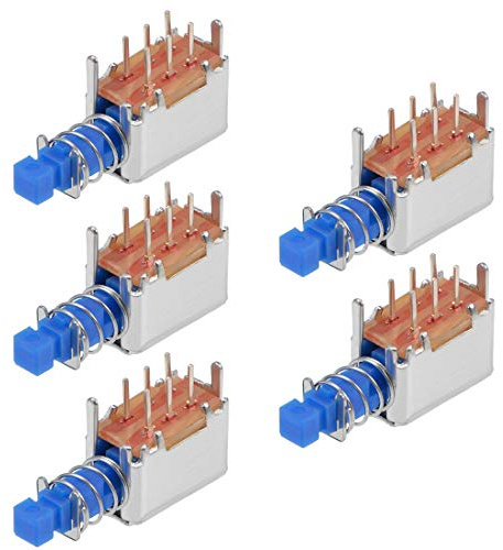 Sourcing map Interrupteur à bouton poussoir 6 broches 1 position auto-bloquante