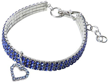 Yowablo Hundehalsband katzenhalsband Haustierhalsb?der Haustier Kragen Haustier Sicherheit Kragen Hunde Halsband Katzen Halsband Pet (30cm,1Blau)