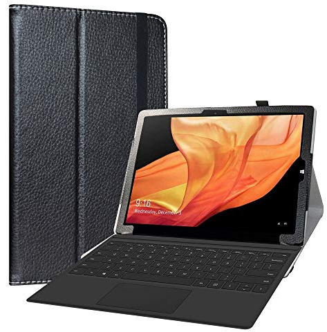 LiuShan Compatible con CHUWI UBook X Tablet 12 Inch Tablet PC 2 in 1 Funda,Folio Soporte PU Cuero con Funda Caso para CHUWI UBook X Tablet 12 Inch Tablet PC 2 in 1,Negro