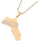 Kurdistan Gold Map Flag Necklace Pendant & 50cm Chain Kurd Kurdish Country UK Seller