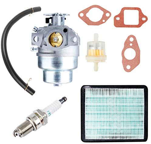 Pindex Carburateur GCV160 pour Tondeuse à Gazon avec Filtre à Air Bougie d'Allumage pour Moteur GCV160 HRB216 HRR216 HRS216 HRT216 HRZ216 Tondeuse à Gazon