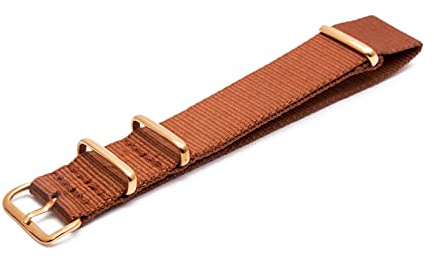 Nylon-Uhrenarmband mit goldener Schnalle 18mm 20mm 24mm Nylon-Streifen gewebtes Armband Uhrenarmband