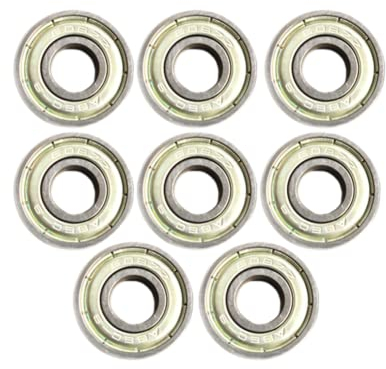 SPORTARC Skateboard-Kugellager, 8 Stück, versiegelte Skateboard-Rollschuh-Kugellager 608ZZ (ABEC-11) Edelstahl-Kugellager, Roller, Skateboard-Rad