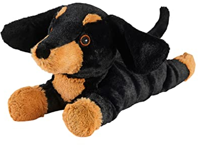 Warmies Plush Dachshund Microwavable, Hot or Cold Plush Teddy for Relaxation and Warm Relief, Weighted Teddy with French Lavender Scent