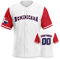 Yolovi Dominikanische Personalisiertes Baseball Trikot 3D Stickerei/Druck World Baseball Jersey mit Ihrem Namen und Nummer Hip Hop Baseball Shirt für Herren Damen Kinder, Small-6X-Large