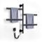 ZOYI 180°Drehung Bad handtuchtrockner elektrisch, handtuchwärmer elektrisch, badheizkörp erelektrisch, handtuchhalter elektrisch, 220v (Schwarz)