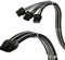 LINKUP - AVA PCIE 5.0 Molded & Soldered 16Pin (12+4) to 3x8Pin | 16AWG Sleeved | Compatible with RTX50 RTX40 RTX30 FE GPUs | Designed for ASUS/EVGA PSUs Only | 70cm