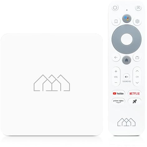 AB-COM Homatics Box R Lite 4K Smart TV Media Player Media-Streaming-Client Android TV 11 Flash eMMC 16GB Bluetooth 5 100 Mbps Fast Ethernet LAN Port Chromecast 4K Ultra HD AV1