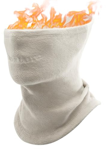 Qunature Winter Halsschlauch Halswärmer Ski Schlauchschal Fleece Dicktes Winddichtes Atmungsaktives Thermo Halstuch Damen & Herren für Outdoor-Sport Skifahren Laufen Radfahren Snowboarden