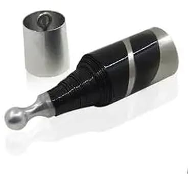 1 x Zauberstab aus Metall für Zaubertricks, Zauberstab für Seide, Bühne, Straßenparty, magische Requisiten (1 x schwarz)