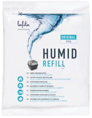 Lafita Recharge absorbeur d'humidité - Lot de 28 - 450 g - Universel - Fabriqué en NL