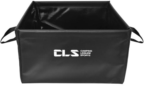 13LPortable Folding Bucket, Camping Washing Up Bowl, Multifunctional & Durable Collapsible Bucket for Camping, Travel, Hiking, Fishing, Washing Dishes & Storage– Black