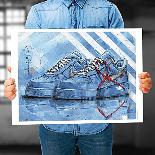Air Force 1 low university blue 01 Poster 70x50 cm