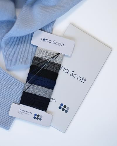 Kit de hilo de zurcido de cachemira, 30 m en 6 colores
