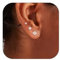 Aidenn 3 Pairs Sterling Silver Stud Earrings for Women Trendy 14K Plated Gold Earrings Post Hypoallergenic Cubic Zirconia Earring Sets for Multiple Piercing Cartilage Earring Studs Small Jewellery