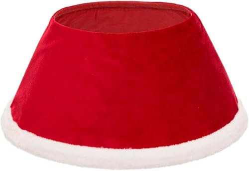 Hogar y Mas Falda ÁRBOL Navidad Noel Rojo Y Blanco 56X32X25CM