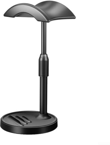 Secure and Sturdy Headset Holder, Compact Stand Rack for Headphones & Mobile Devices