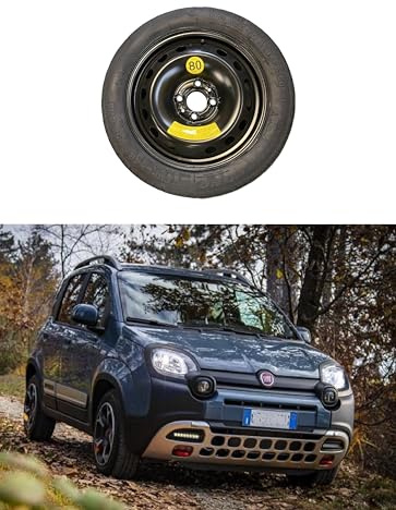 Ersatzrad, Stützrad, 38,1 cm (15 Zoll), kompatibel mit Fiat Panda/Panda Cross