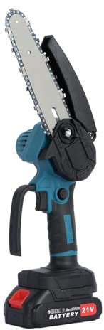 Mini Chainsaw Cordless 6 Inch, Electric Chainsaw Handheld with 2×21V Batteries, Small Chainsaw Battery Powered with Security Lock, Lightweight Battery Chainsaw for Wood Cutting, Tree Trimming