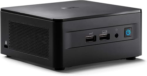 ASUS NUC 12 Pro - Mini Computer desktop Core i5-1240P, 16GB RAM, 512GB SSD, Win 11 Pro, Supporta 8K o 4K, Visualizzazione su 4 schermi, Ethernet Gigabit, Wi-Fi 6E