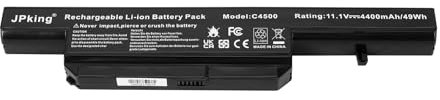 JPking C4500BAT-6 Batterie pour für CLEVO Terra Mobile 1509 1511 1512 1526 1527 1528 1547 C4800 C4801 C4805 C4100 C4500 C4500Q C4501 C4505 C5100 C5100Q C5101Q Serie B7110 B7130 E4105 6-87-C480S-4G4