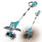Motoculteur sans fil pour Makita 18 V Batterie : motoculteur MtiolHig pour jardinage 360 tr/min, motoculteur électrique sans balais, 22,9 cm de largeur et 16 cm de profondeur pour la culture de