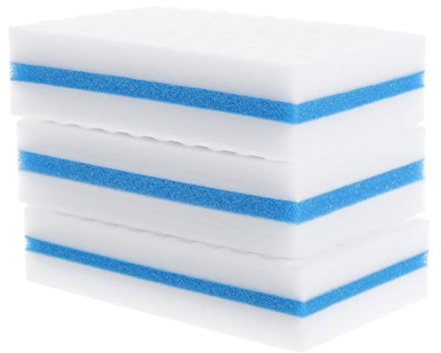 GANAZONO 10 Pièces Nano Lingette Éponge Lourd Nettoyage Éponge De Cuisine Nettoyeur Éponge à Vaisselle Réutilisable Cuisine Éponge Émeri Éco Éponges Ménage Humide Mousse Blanche