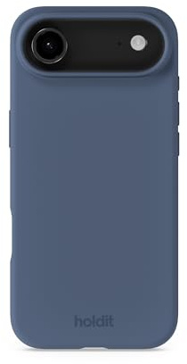 holdit Silikonhülle iPhone Air - 0,8mm Ultra dünn Handyhülle Silikon - Trendy Slim Silicone case mit Voller Schutz (erhöhte Kante für Kameraschutz) - Pacific Blue