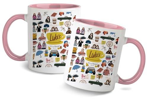 Tazza da caffè, 350 ml, bicolore con manico isolato, in ceramica, lavabile in lavastoviglie, regalo personalizzato per fidanzata, moglie e famiglia