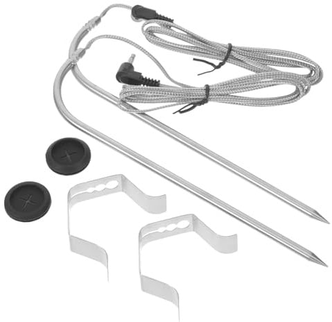 Anneome Bbq Silikon grillthermometer mit Temperaturfühlender Sonde Lebensmittelecht Schnelles Ablesen Vielseitig für Fleisch Backofen Flüssigkeiten zum Grillen und Kochen
