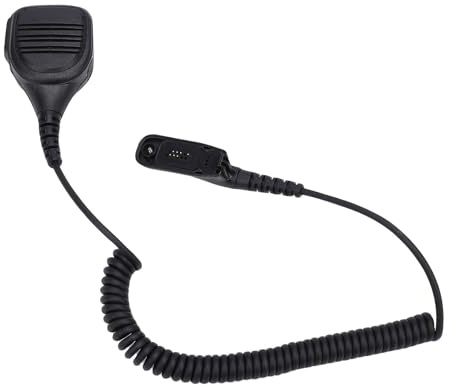 Plyisty PMMN4024A Radiomicrofono per XiR P8200 P8208 P8260 P8268 DP 3400 Microfono Portatile con Clip a 360°, Cavo TPU Walkie Talkie Microfono Altoparlante