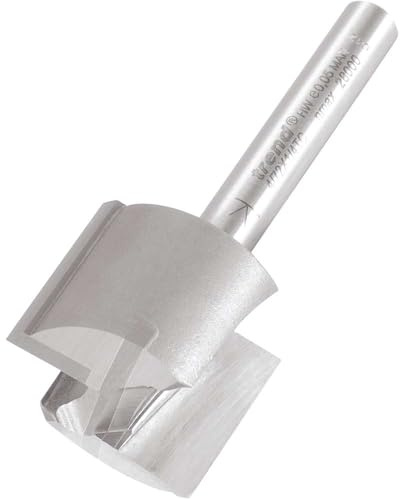 Trend Professional Straight Two Flute Router Cutter, 1/4 Inch Shank | Tungsten Carbide Tipped Straight Two Flute Cutter With 24mm Cut Diameter And 19mm Cut Length, 4/72X1/4TC