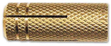 Tassello Tasselli in Ottone Art.100E M6 ØxL. 8x25 mm conf. 200 Pz