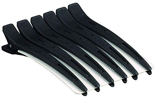 SANSHIN Abteilclips Carbon 12 cm, 6 Stück