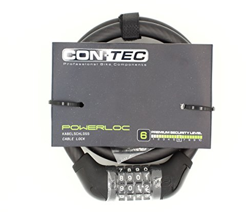 CONTEC Unisex – Erwachsene PowerLoc Schloss, schwarz, 85 cm