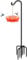 FEED GARDEN [Upgrade Version Adjustable Shepherds Hook Bird Feeder Pole with 7 Prongs Base, 76 Inch Tall Heavy Duty Outdoor Garden Poles for Hanging Bird Feeders, Plant Baskets, Black (1 Pack)