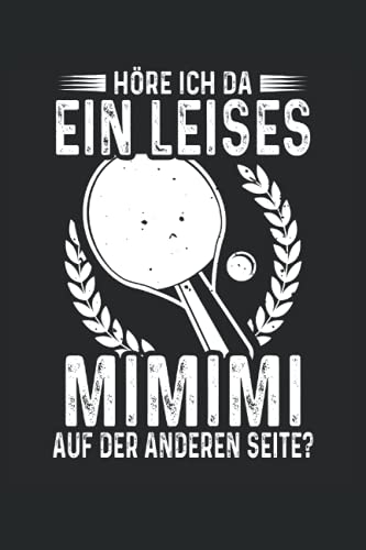 Lustiges Tischtennis Notizbuch (liniert) Tischtennisspieler