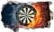 Wandtattoos - 3D -Wand Smash Darts Selbstklebende Wandaufkleber Aufkleber Druckgrafik- Poster Vinyl - 50x70 cm