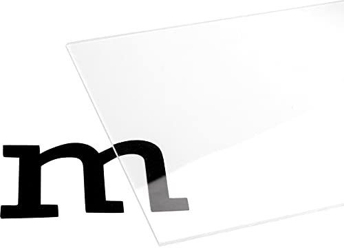 Modulor Acrylglas XT transparent farblos, vielfältig nutzbare Acrylglasplatte für Verglasungen im Innen- und Außenbereich, 1,50 x 120 x 250 mm