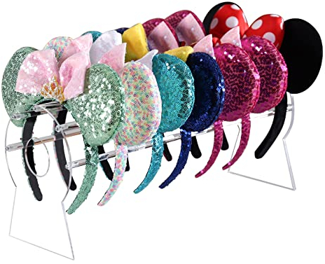 Pangkeep Acryl-Stirnband-Organizer, transparenter Haarband-Ohrständer für Mädchen, 36,7 cm
