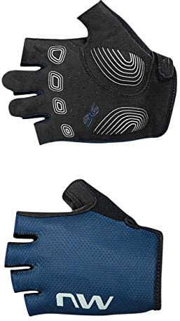 Northwave Active Fahrrad Handschuhe kurz blau/schwarz 2023: Größe: S (7)