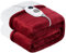 Warmrest Heizdecke mit Abschaltautomatik 𝐅𝐥𝐚𝐧𝐞𝐥𝐥 𝐒𝐡𝐞𝐫𝐩𝐚, 6 Temperaturstufen & 1~10 Stunden Auto-Off-Timer Überhitzungsschutz, 130 x 180 cm Elektrische Wärmedecke, Maschinenwaschbar Rot