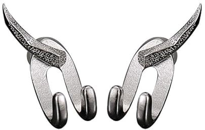 BSLVWG Ohrstecker für Männer Frauen Punk Silber Ohrstecker Hip Pop Ohrstecker Schraube Mode Ohrringe Schmuck für Mädchen Unisex Männer Sohn Teens