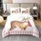 Jagd Hirsch 100% Baumwolle Bettbezug 135x200 Set Mädchen Rosa Bettwäsche Set Netter Elch Druck Weihnachtströster Abdeckung Lodge Kabine Bett Sets mit 1 Kissenbezug