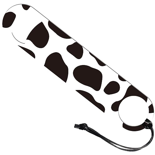GLOBLELAND Cow Art Stainless Steel Bottle Opener with PU Leather Cord - Heavy Duty Bar Funny Bartender Opener for Home, Kitchen, Restaurant, 7 inch