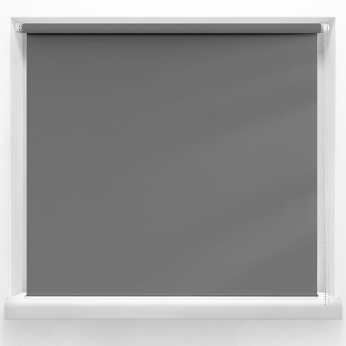 Protection Solaire 120 x 140 cm, Thermique Isolant Protection Privée, Store Enrouleur Tissu Double, avec Store enroleur Fixation, pour fenêtres et Portes, Gris Foncé