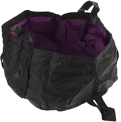 BESPORTBLE Fregadero Camping Color Púrpura para Actividades Al Aire Picnic y Senderismo Material Resistente y Portátil con Correas De Transporte