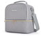 TOURIT Kühltasche Lunchtasche Klein 10.6L Doppeldeck Lunch Tasche für Damen Arbeit Picknick,Grey