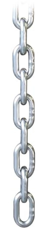 Rundstahlkette kurzgliedrig Ø 6 mm Edelstahl V4A Kette Edelstahlkette kurzgliedrig DIN 766 DIN766 Rundgliederkette Stahlkette Ankerkette Absperrkette VA A4 Rohr 1 Stück AISI316 AISI 316 Boot