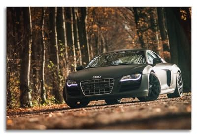 HUANA Super Auto-Poster für Audi R8, Sportwagen-Rennwagen-Poster, dekorative Malerei, Leinwand, Wandposter und Kunstdruck, moderne Familienschlafzimmer-Dekoration, Poster, 30 x 45 cm